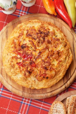 Tortilla, İspanyol omleti yumurta ve patates ile