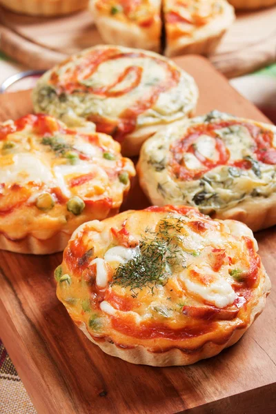 Mini quiche lorraine — Stock Photo, Image