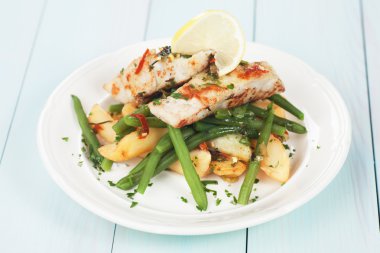 COD patates ve yeşil fasulye biftek balık