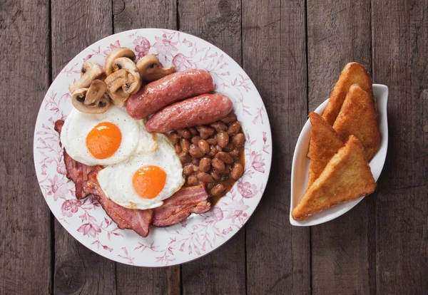 Full english breakfast — Stock Photo, Image