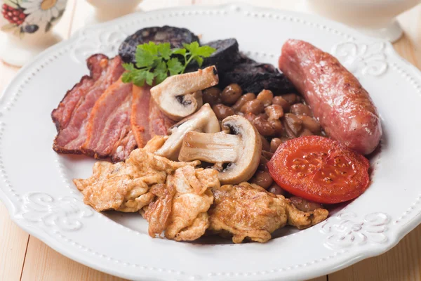 Full english breakfast — Stock Photo, Image