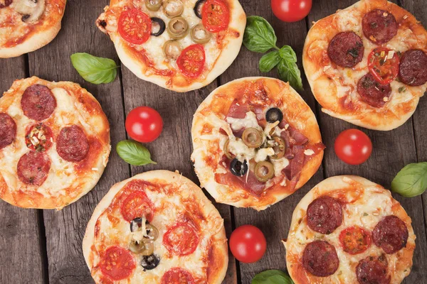 Mini pizzas — Foto de Stock