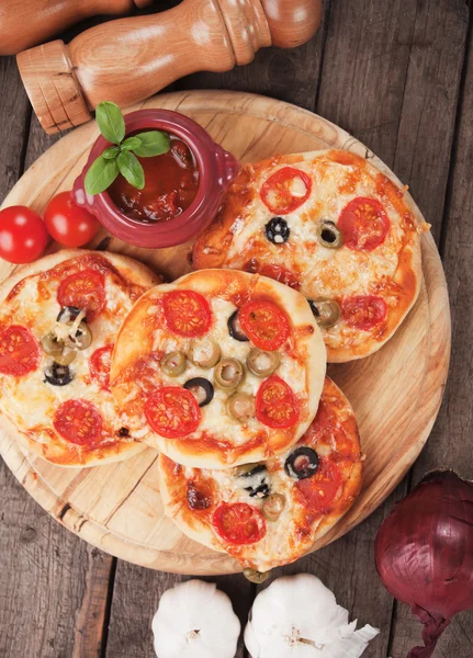 Mini pizzas — Stock Photo, Image