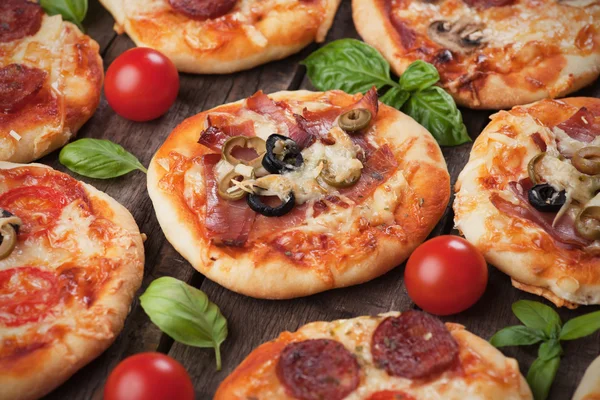 Mini pizze — Foto Stock