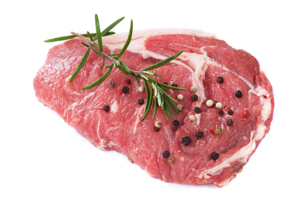 Raw rib-eye steak — Stock Photo, Image