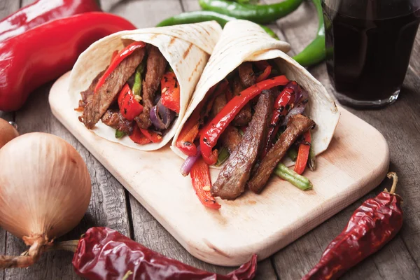 Fajitas z grillowanych warzyw — Zdjęcie stockowe