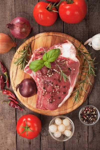 Raw ribeye steak — Stock Photo, Image