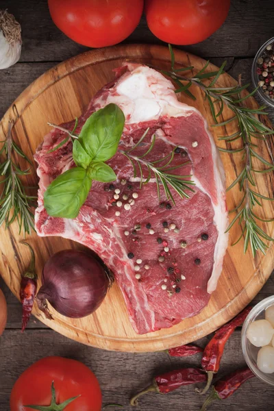 Nyers ribeye steak — Stock Fotó