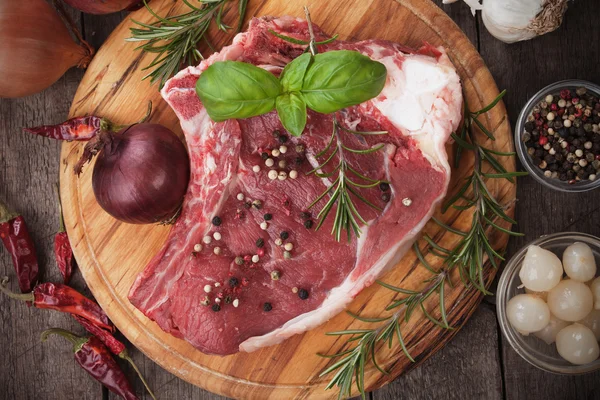 Raw ribeye steak — Stock Photo, Image