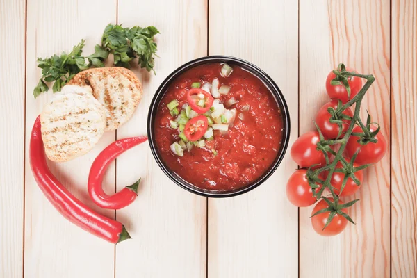 Gazpacho çorbası — Stok fotoğraf