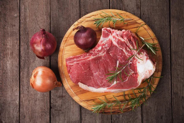 Raw ribeye steak — Stock Photo, Image