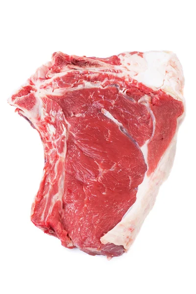 Bife Ribeye isolado em branco — Fotografia de Stock