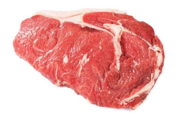 Ribeye steak isolé sur blanc — Photo