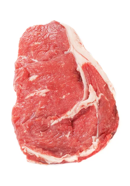 Ribeye Steak isoliert auf Weiß — Stockfoto