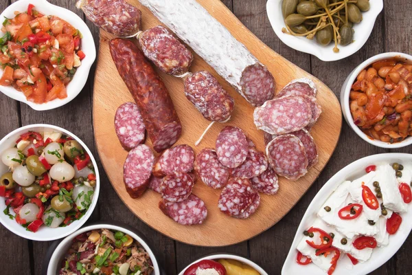 Tapas, antipasto, meze — Stock Photo, Image