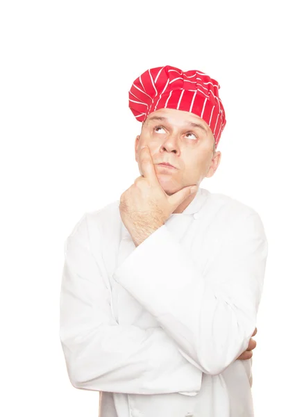 Thinking chef — Stock Photo, Image