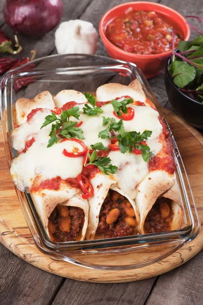 Mexikanska enchiladas — Stockfoto