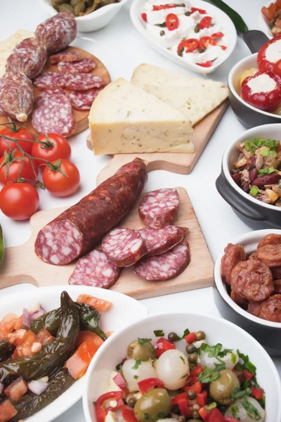 Spanish tapas menu — Stock Photo, Image