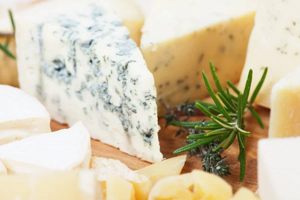 Plakje kaas gorgonzola — Stockfoto