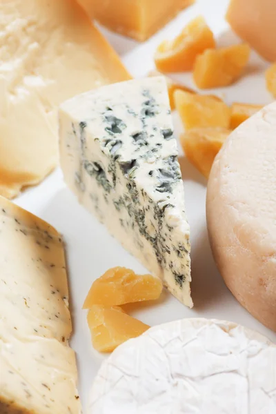 Plakje kaas gorgonzola — Stockfoto