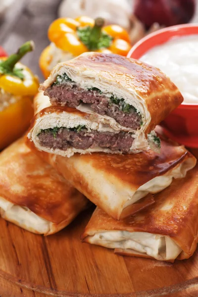 Borek burger — Stok fotoğraf