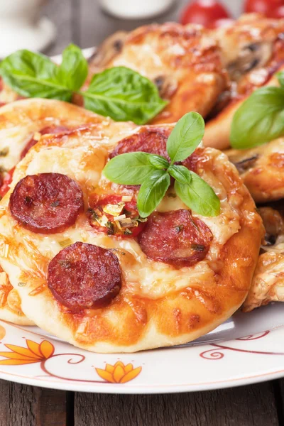 Minipizzor — Stockfoto