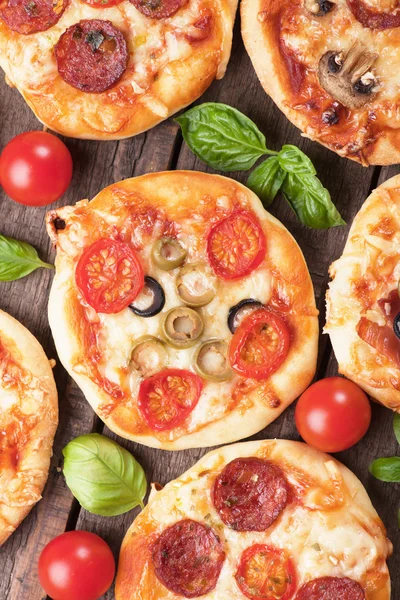 Mini pizzák — Stock Fotó