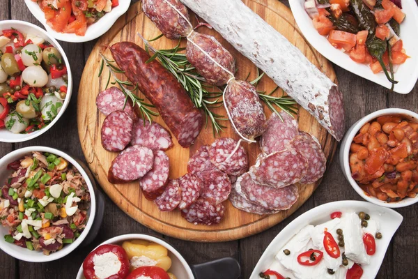 Tapas, antipasto, meze — Stock Photo, Image