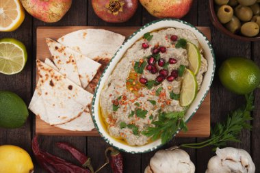 Baba ghanoush, Levanten patlıcan DIP