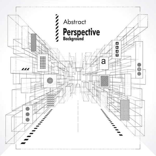 Sfondo astratto architettura — Vettoriale Stock