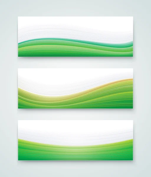 Зелений пейзаж банер — стоковий вектор