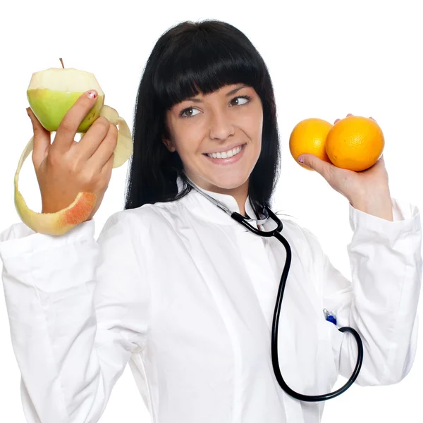Doctor Nutritionist with Fruit Stock Picture
