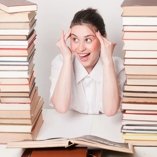 Headache student — Stock Photo, Image