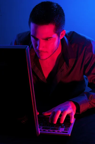 Υπολογιστή hacker — Φωτογραφία Αρχείου