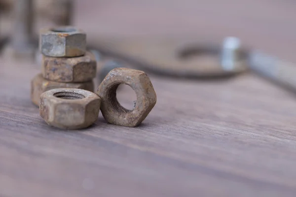 Screw and Nuts — Stock Photo, Image