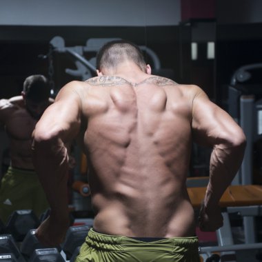 vücut geliştirmeci arka