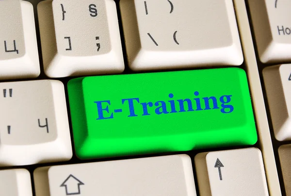 E  Training  key — Stock Photo, Image