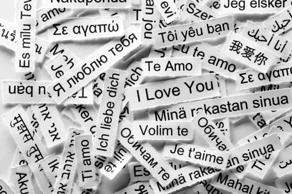 Amour mot multilingue — Photo