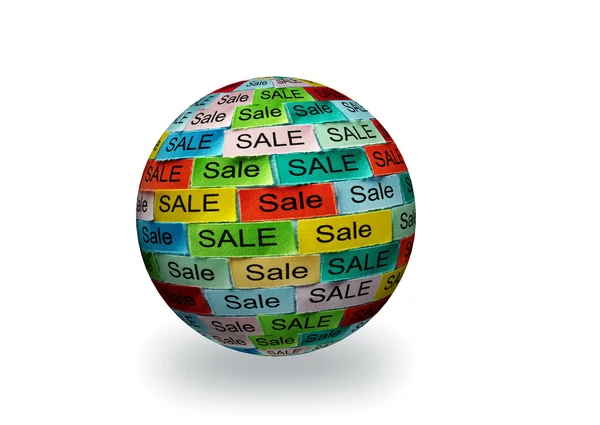 Sale  tagcloud 3d sphere — Stock Photo, Image