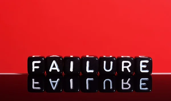 Başarısızlık kırmızı — Stok fotoğraf