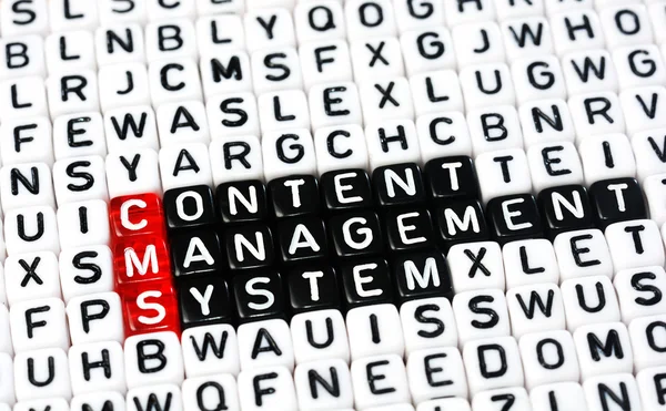 CMS, Content managementsysteem — Stockfoto