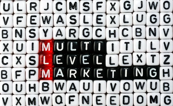 Mlm, mehrstufiges Marketing — Stockfoto