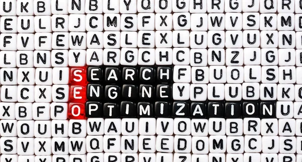 SEO ,Search Engine Optimization cubes — Stock Photo, Image