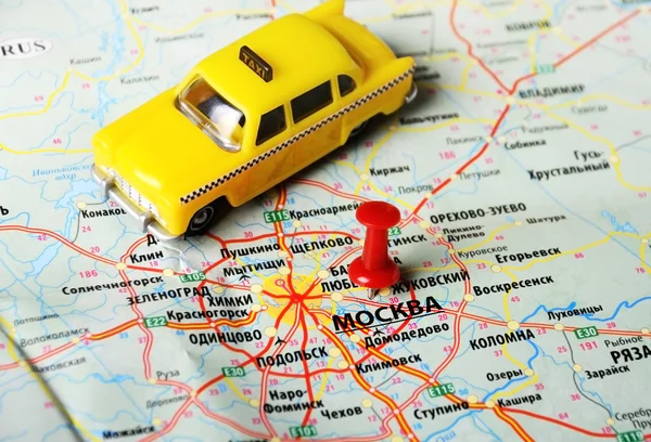 Москва, Россия карта такси — стоковое фото