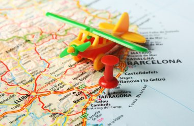 Castellon de la Plana harita uçak
