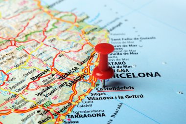 Castelldefels, İspanya harita
