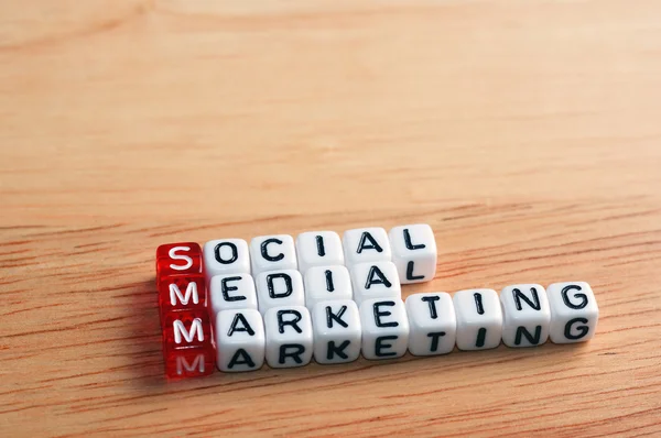 SMM sociální média marketing — Stock fotografie