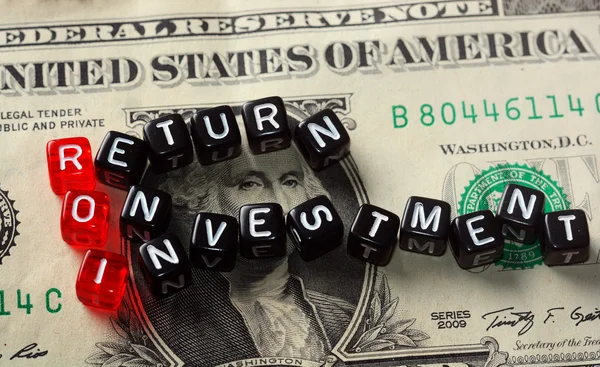 Roi Return on Investment Dollar — Stockfoto