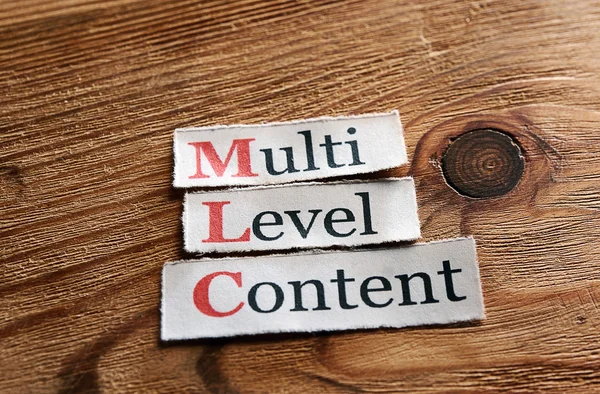 MLC - Multi Level Content — стоковое фото