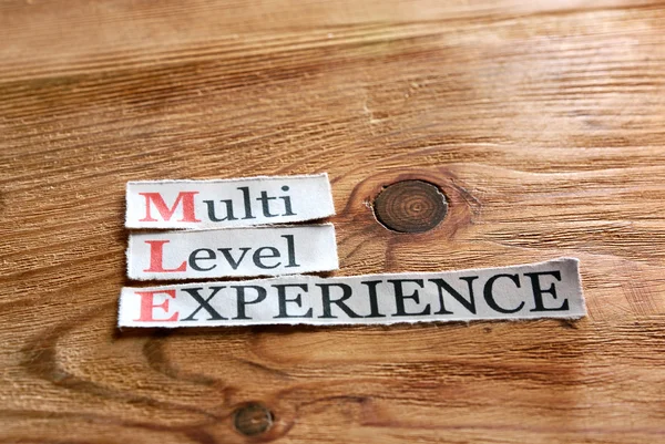 MLE - Multi Level erfarenhet — Stockfoto